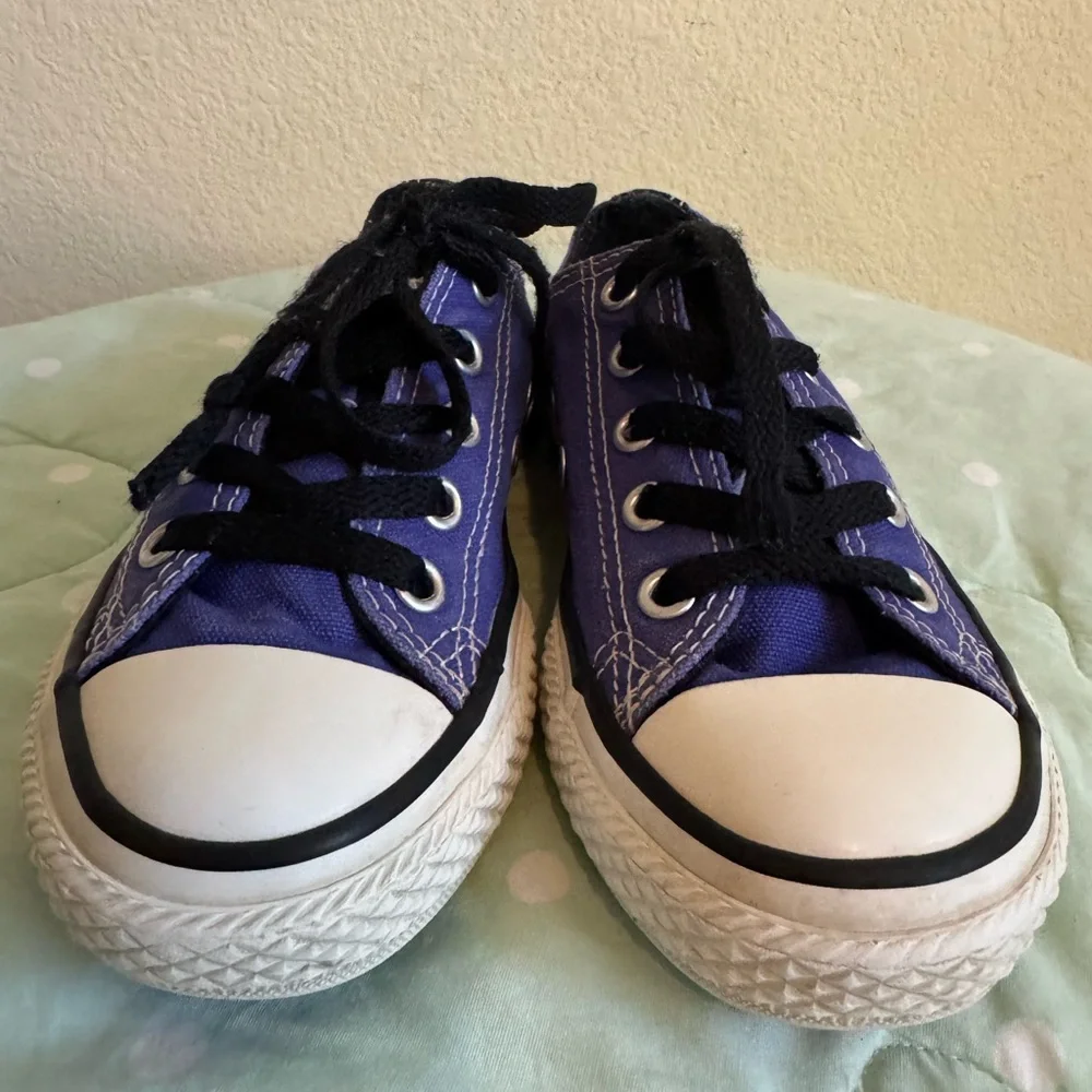 Converse Kids Purple and Black Sneakers size 12
